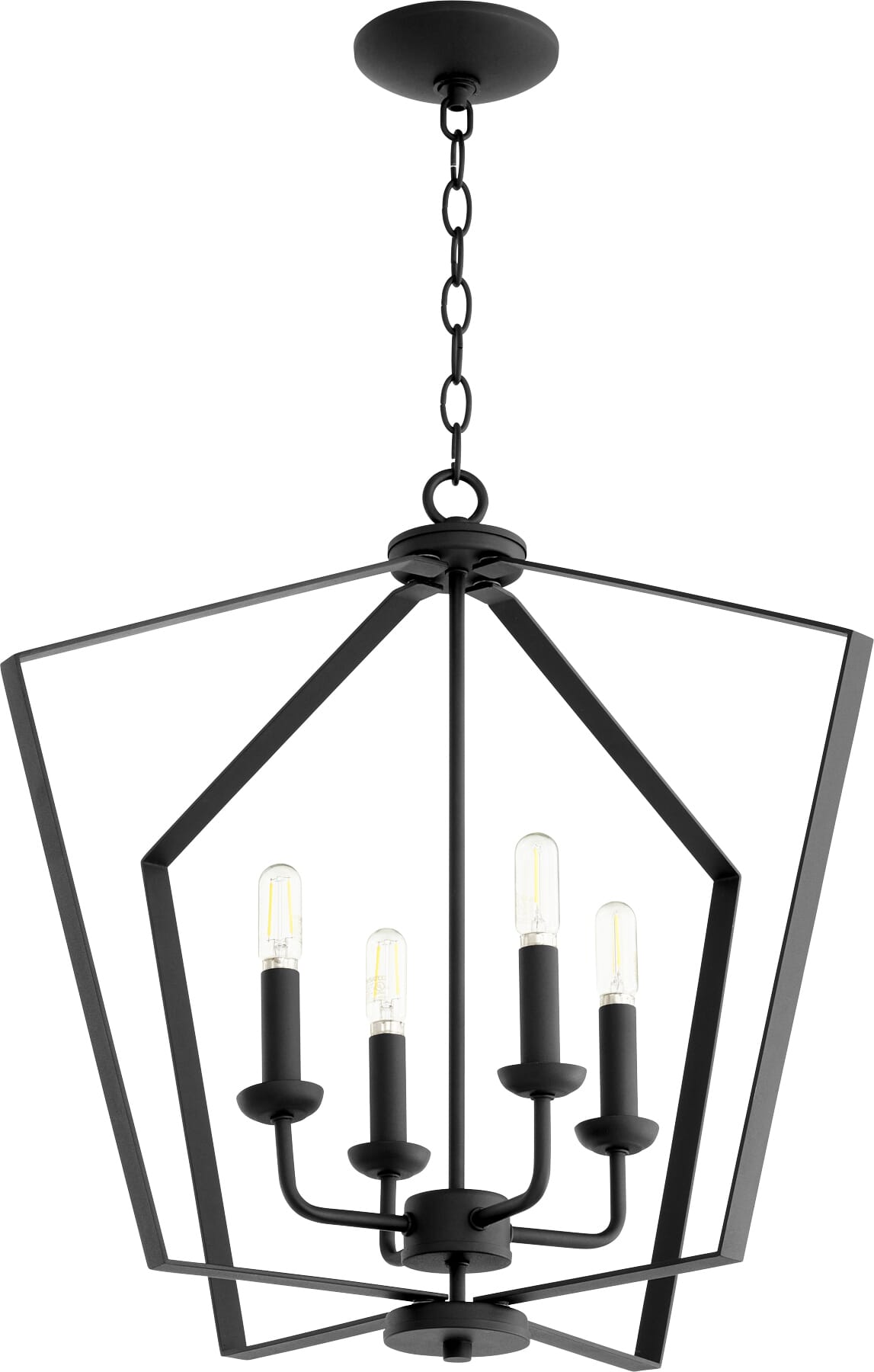 Quorum Quorum Home 4-Light 23" Foyer Light in Noir