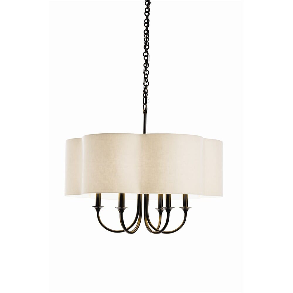 Arteriors Rittenhouse 26" 6-Light Chandelier in Bronze