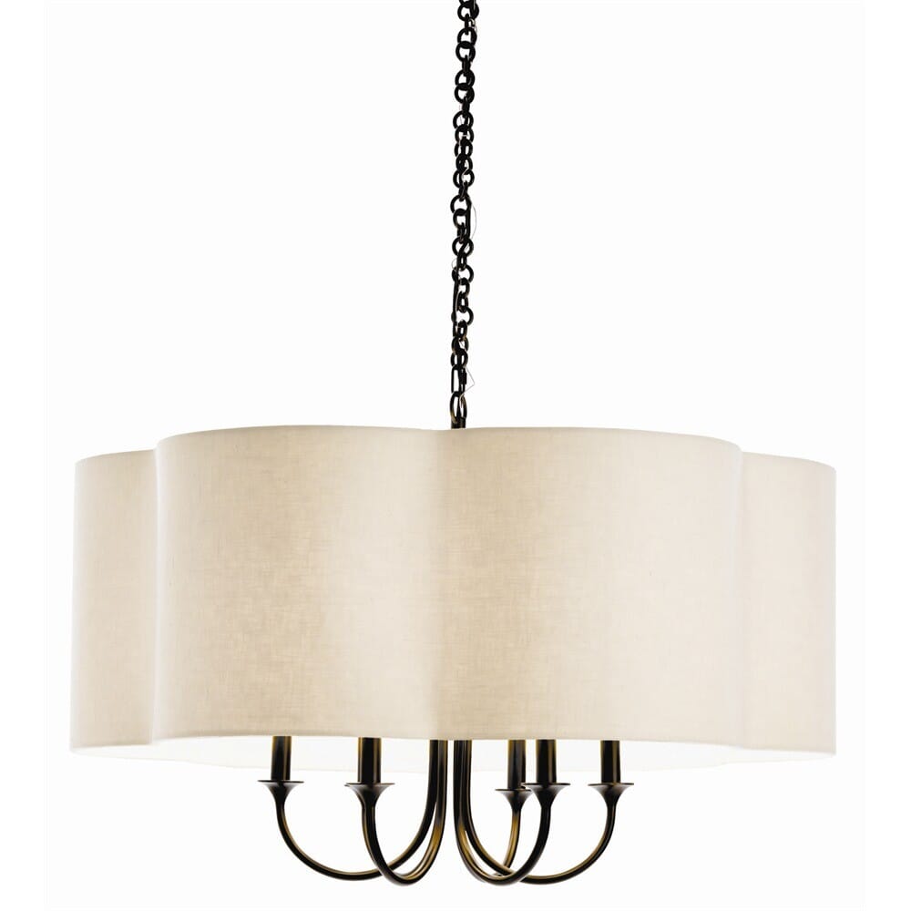 Arteriors Rittenhouse 42" 6-Light Chandelier in Bronze