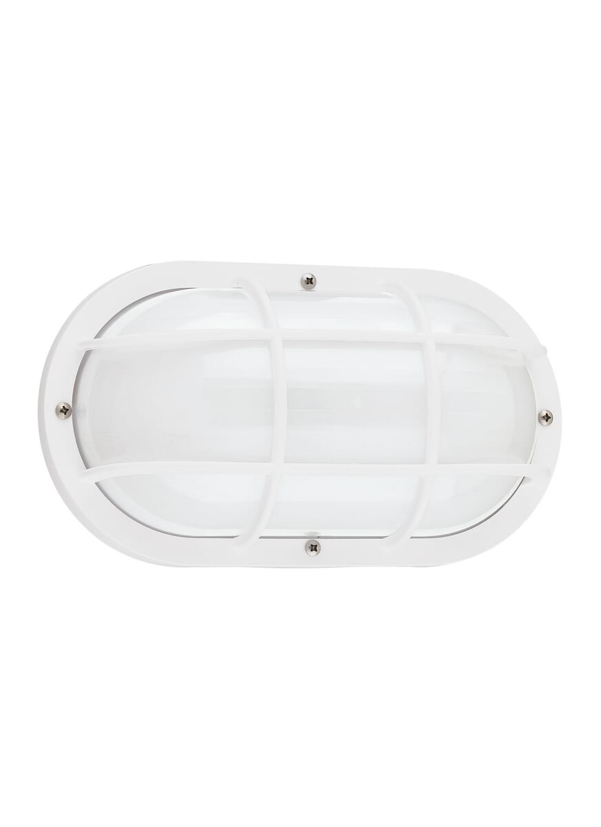 Sea Gull Bayside 5" Outdoor Wall Light in White