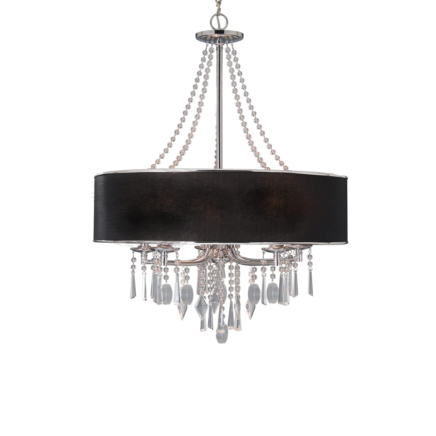 Golden Echelon 5-Light Chandelier in Chrome