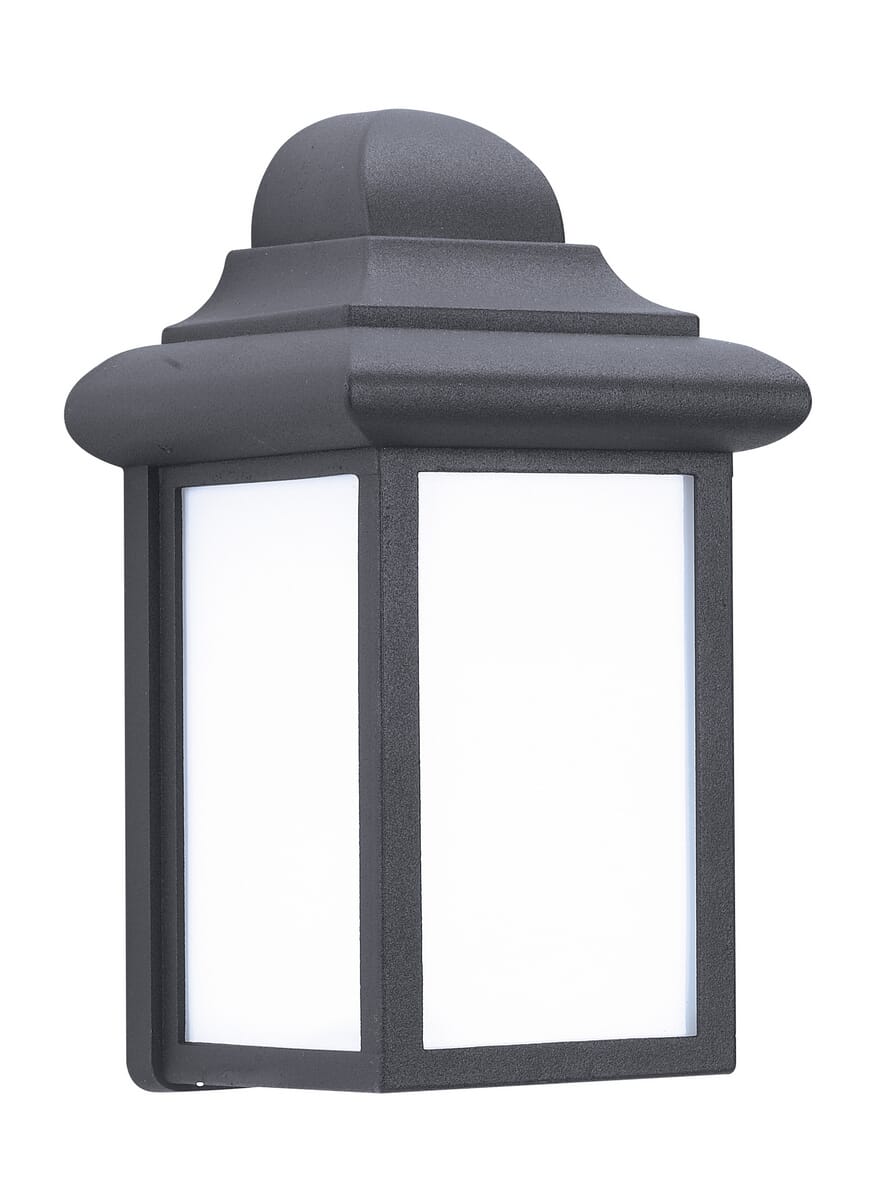 Sea Gull Mullberry Hill 9" Outdoor Wall Light in Black