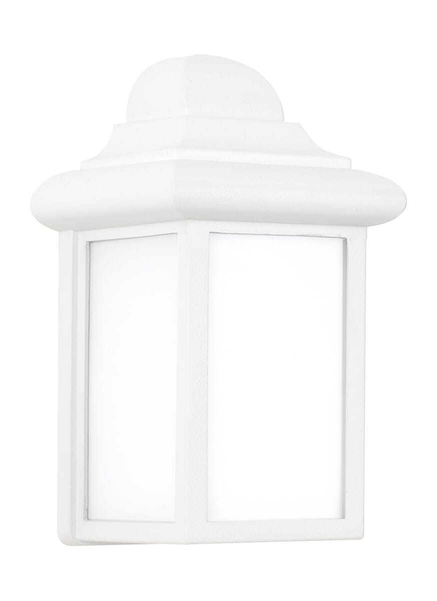 Sea Gull Mullberry Hill 9" Outdoor Wall Light in White