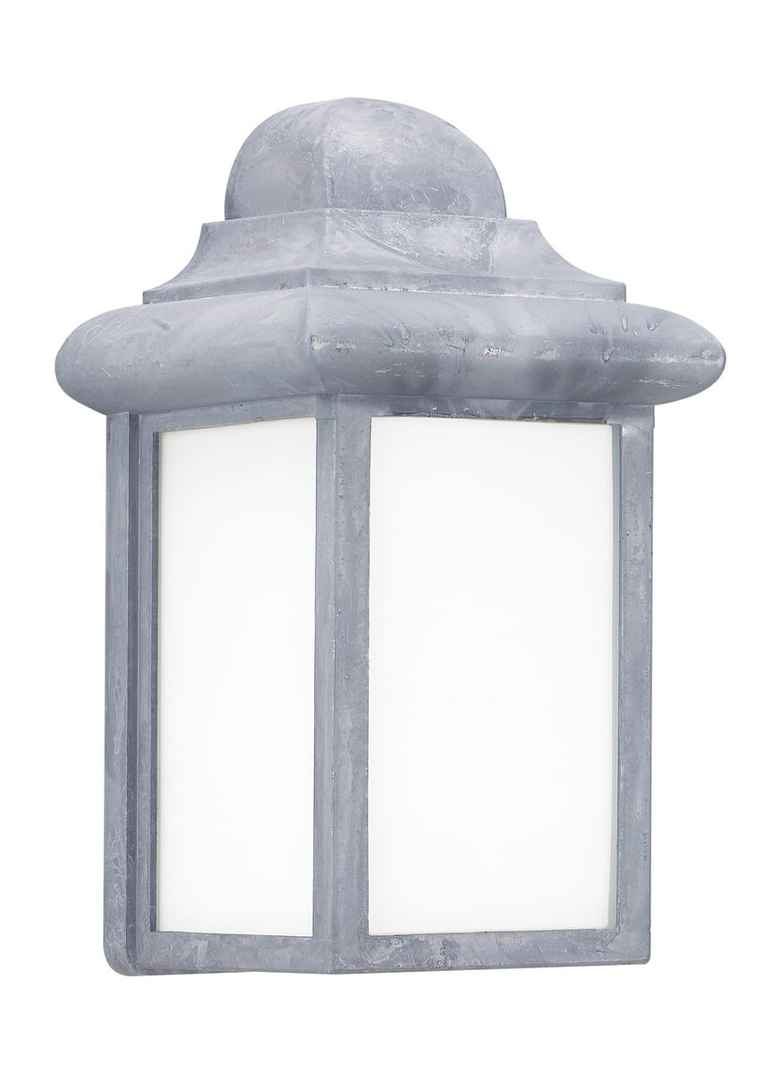 Sea Gull Mullberry Hill 9" Outdoor Wall Light in Pewter