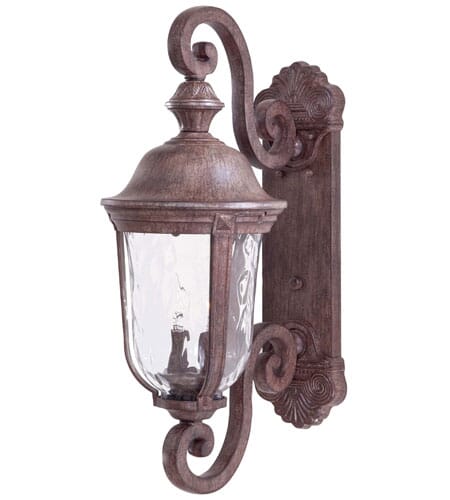 The Great Outdoors Ardmore 2-Light 25" Outdoor Wall Light in Vintage Rust