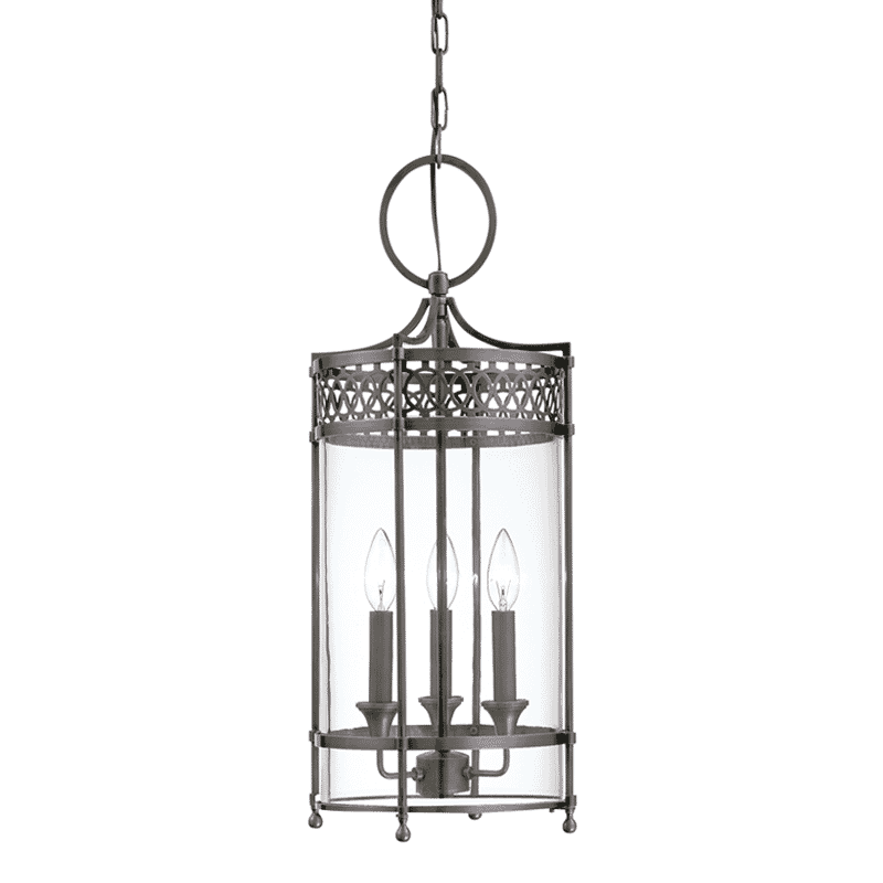 Hudson Valley Amelia 3-Light 25" Pendant Light in Antique Nickel