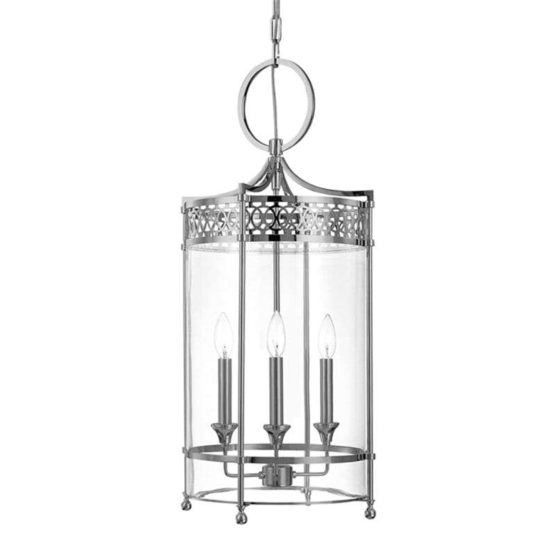 Hudson Valley Amelia 3-Light 25" Pendant Light in Polished Nickel