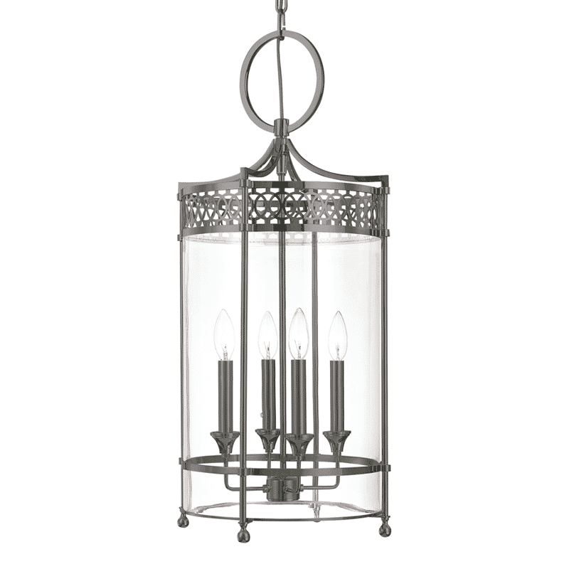 Hudson Valley Amelia 4-Light 28" Pendant Light in Antique Nickel