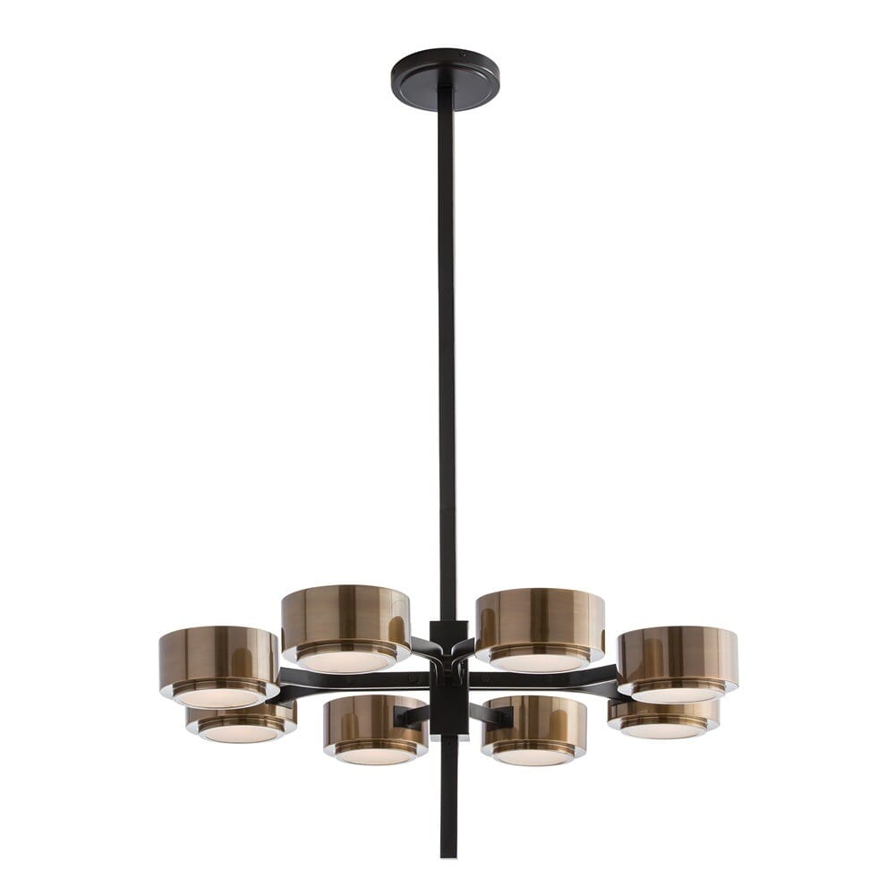 Arteriors Jalen 29.5" 8-Light Chandelier in Bronze