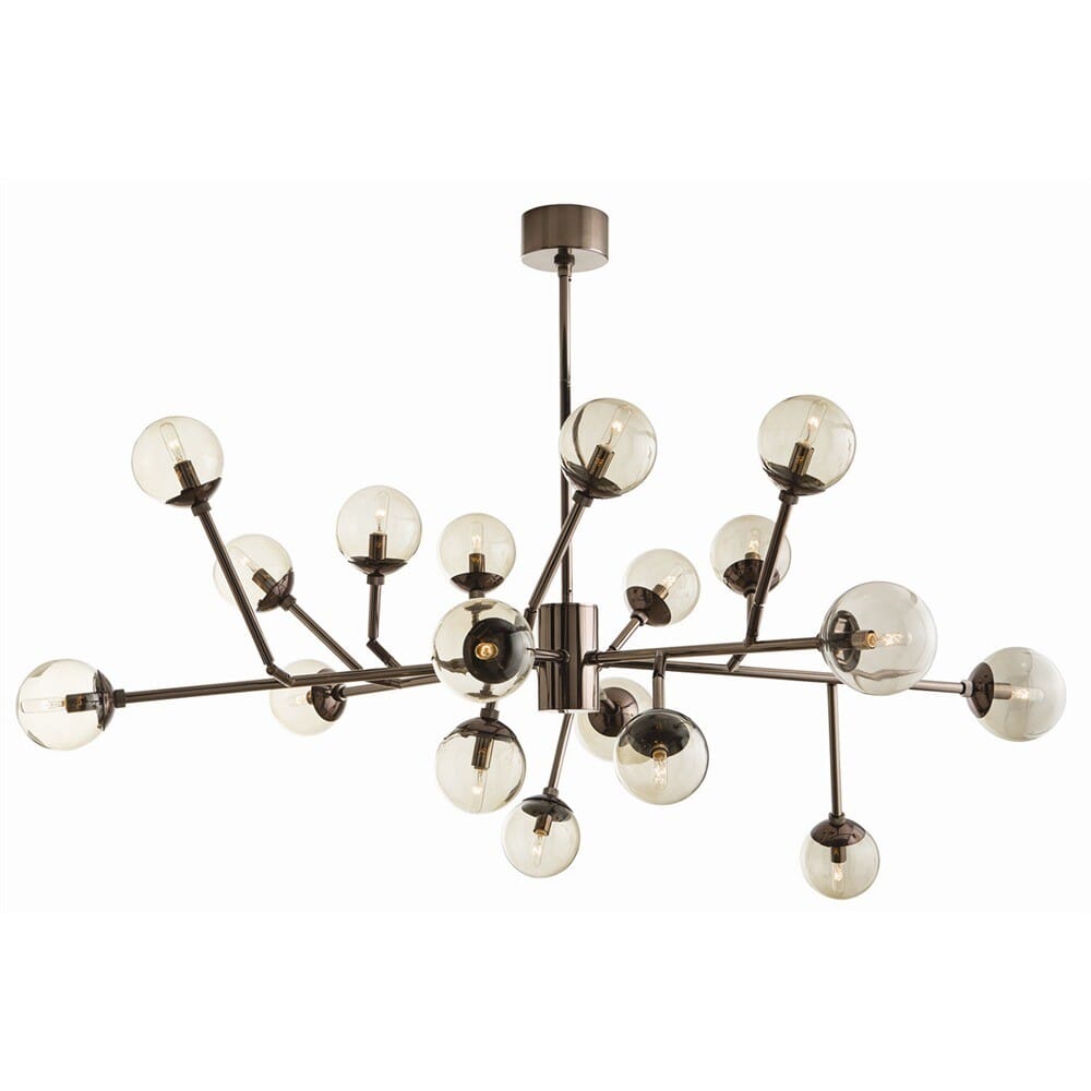 Arteriors Dallas 58" 18-Light Chandelier in Brown Nickel