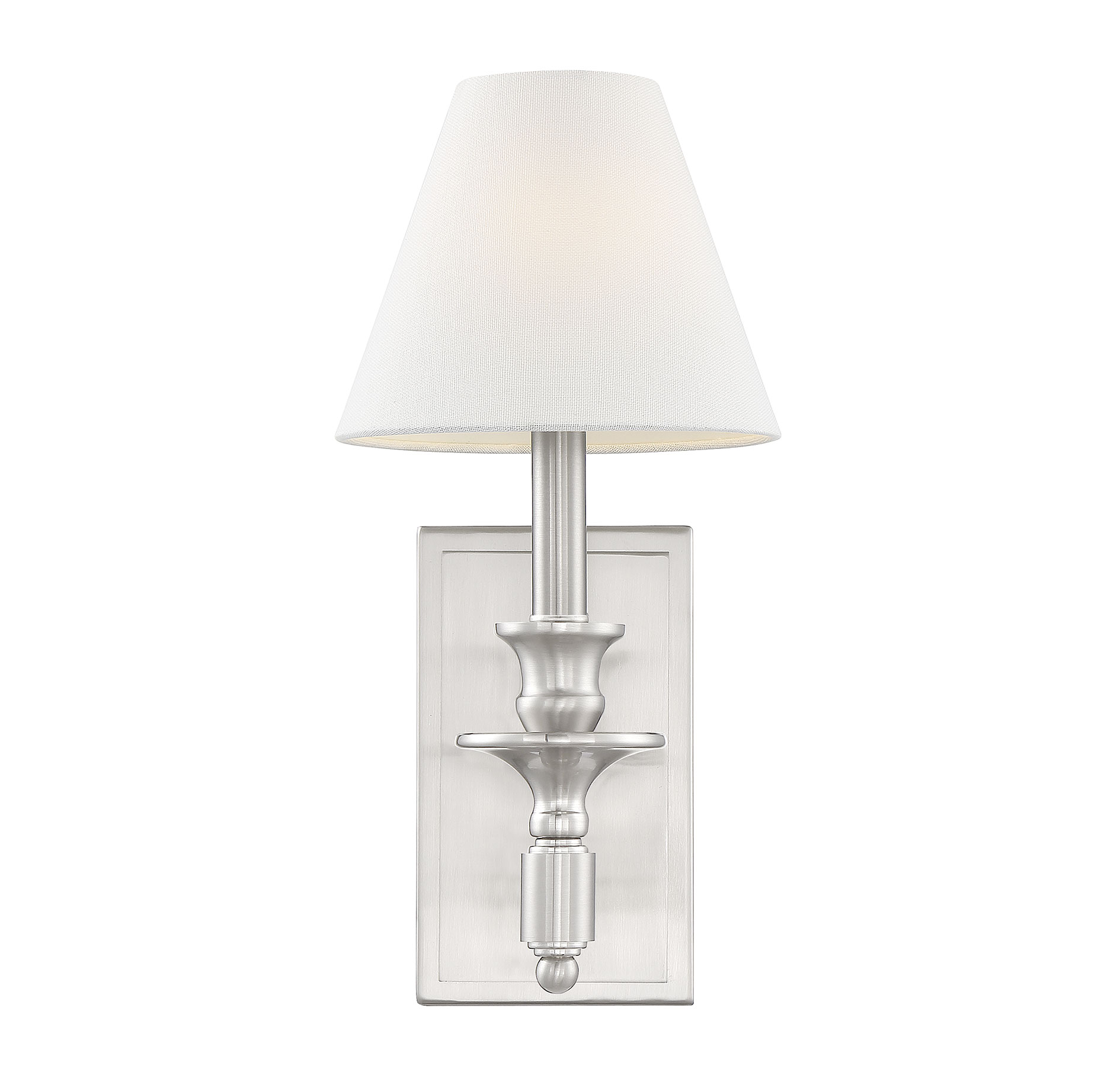 Savoy House Washburn 1-Light Sconce in Satin Nickel