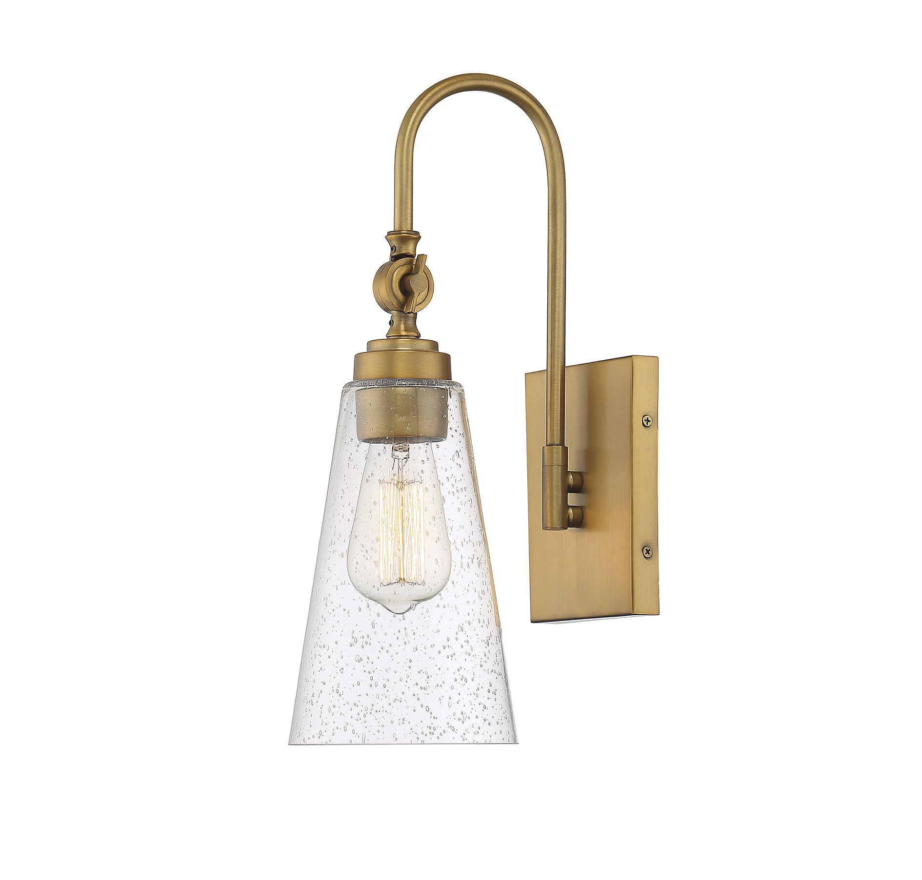 Savoy House York Wall Sconce in Warm Brass