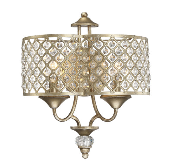 Savoy House Regis 14.5" 2-Light Wall Sconce in Pyrite