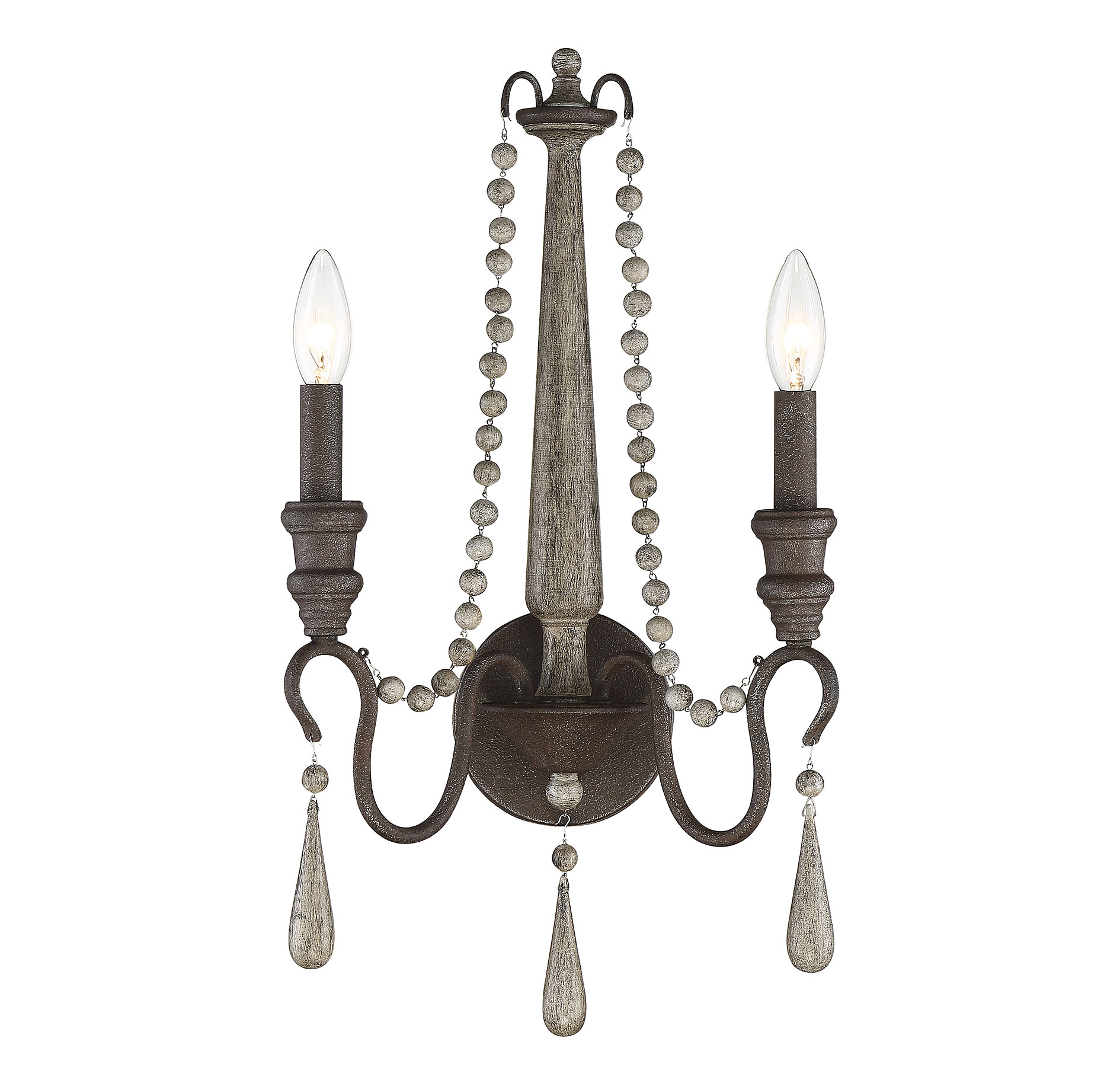 Savoy House Kenwood 2-Light Wall Sconce in Weathered Ash