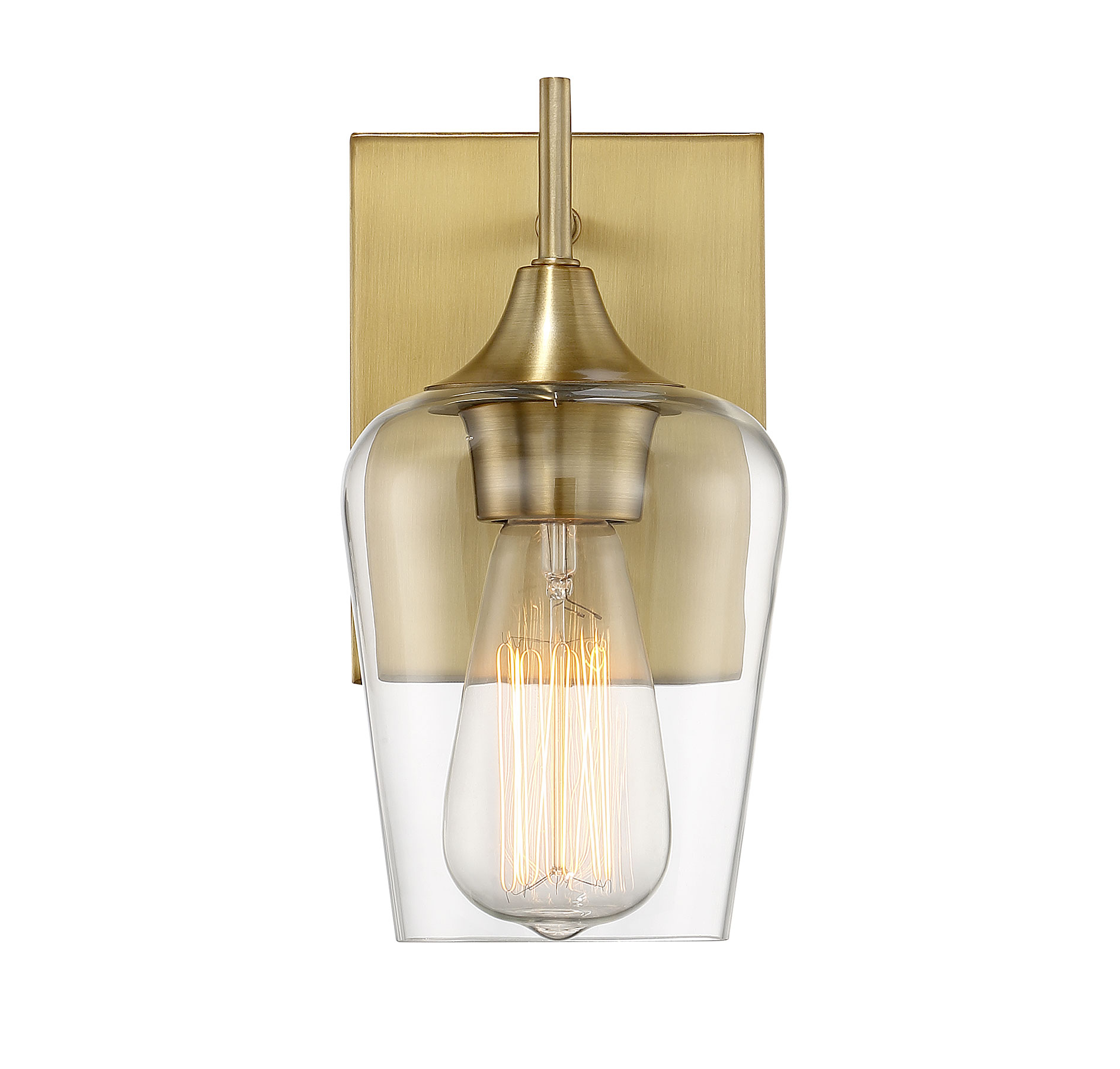 Savoy House Octave Wall Sconce in Warm Brass