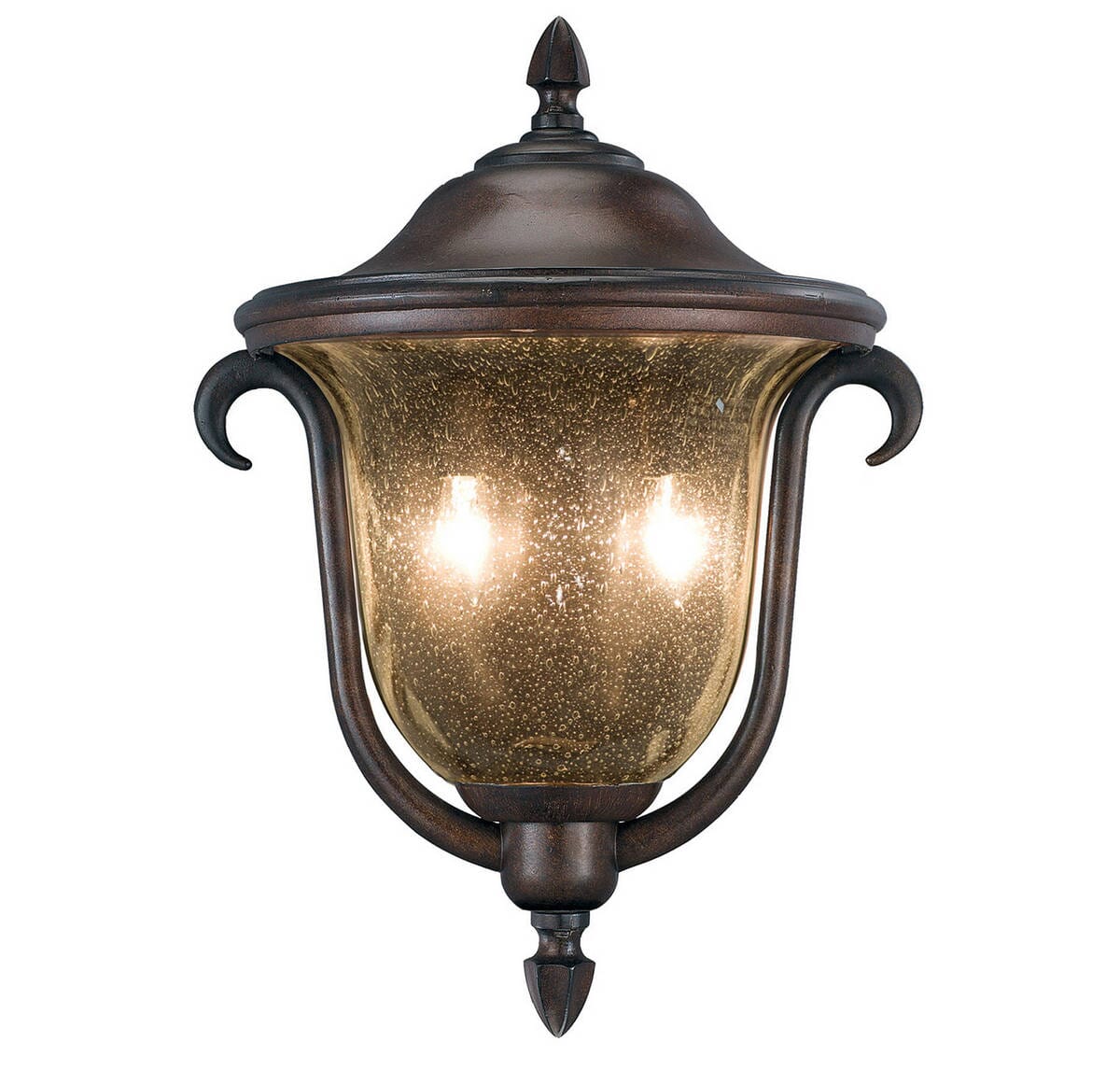 Kalco Santa Barbara Outdoor 2-Light Med. Porch Light in Burnished Bronze