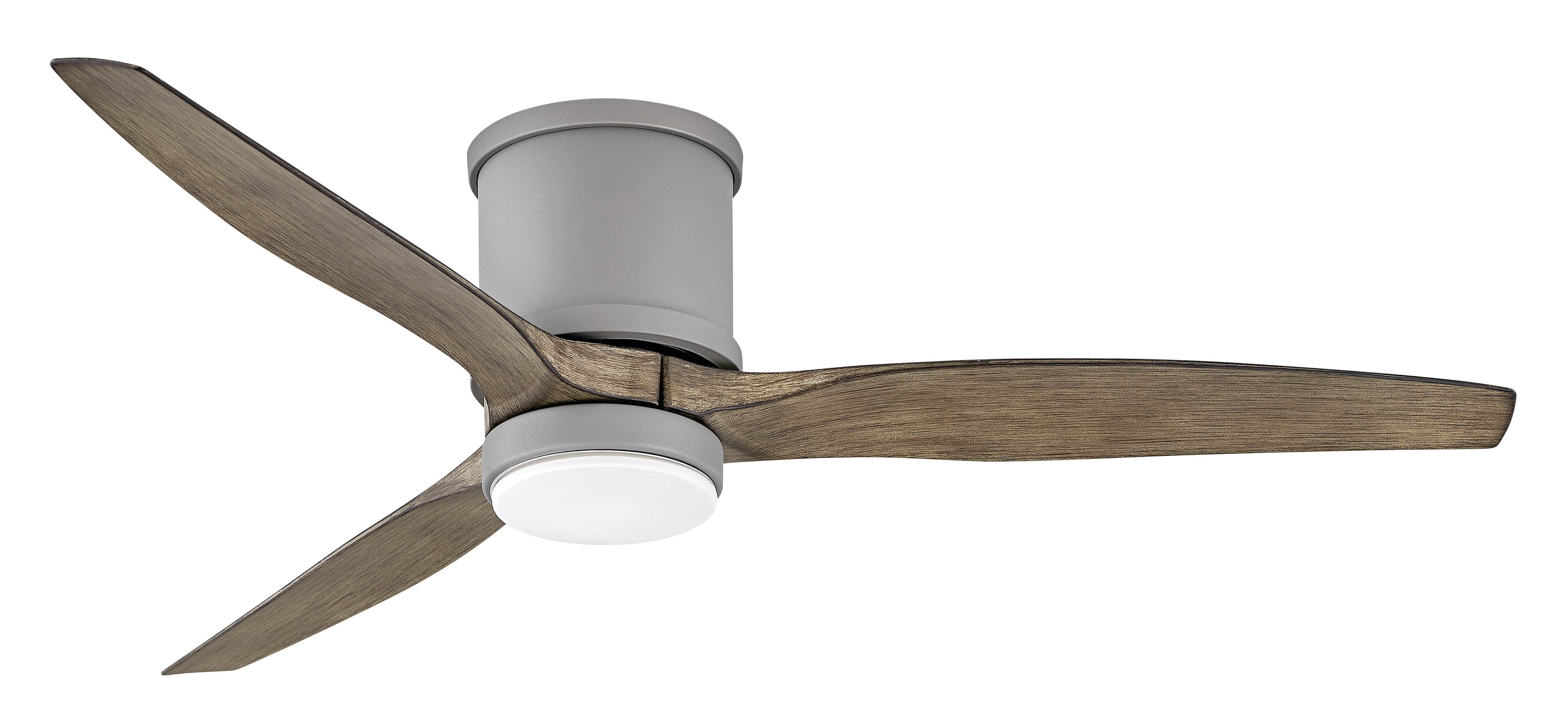 Hinkley Hover Flush Mount LED 52" Indoor/Outdoor Ceiling Fan in Graphite