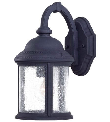 The Great Outdoors Hancock 14" Outdoor Wall Light in Black