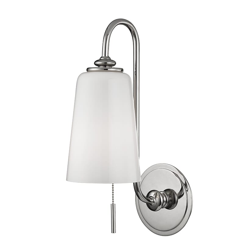 Hudson Valley Glover 16" Wall Sconce in Polished Nickel