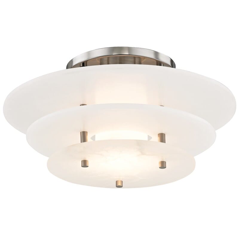Hudson Valley Gatsby 16" Ceiling Light in Polished Nickel
