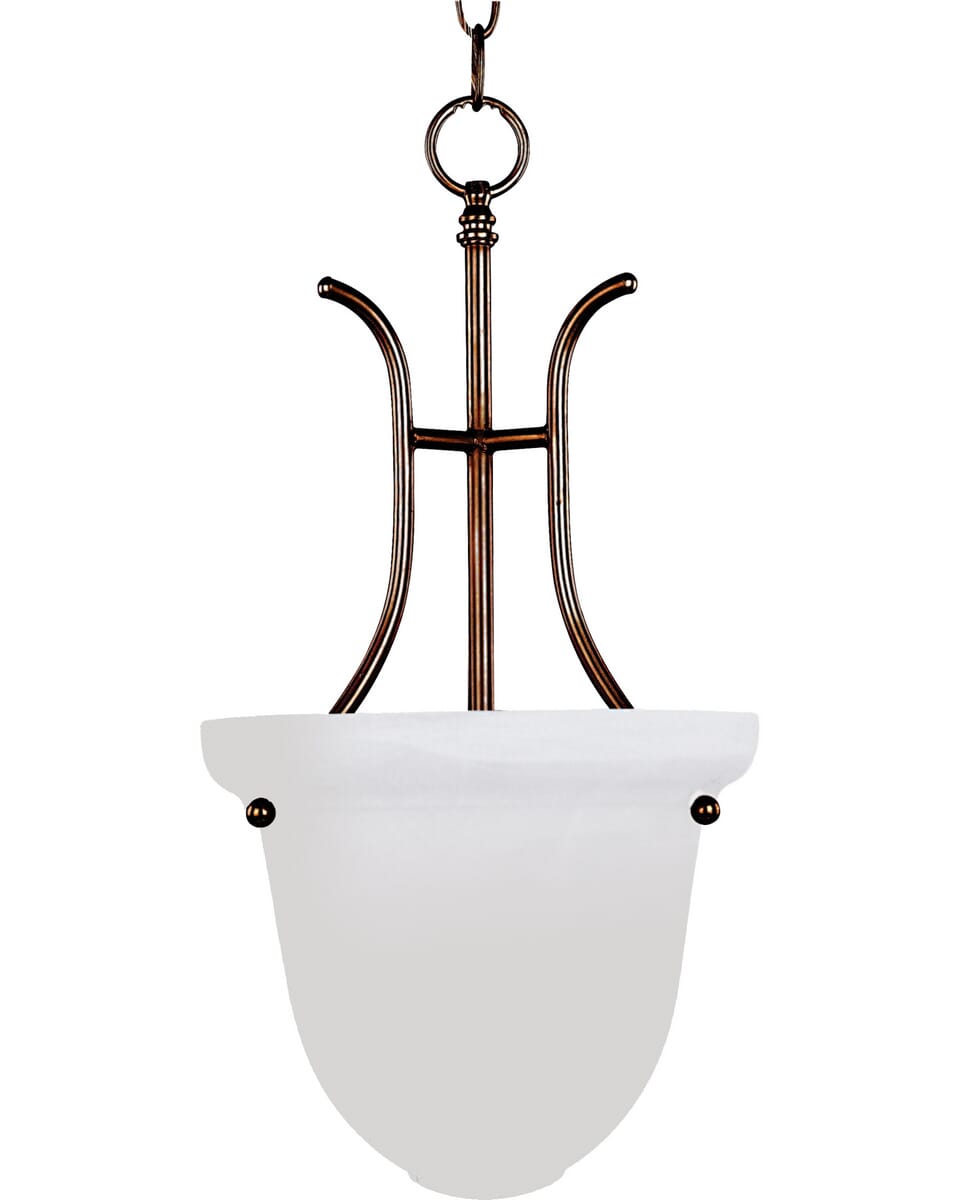 Maxim Malaga 16.25" Marble Entry Foyer Pendant in Oil Rubbed Bronze