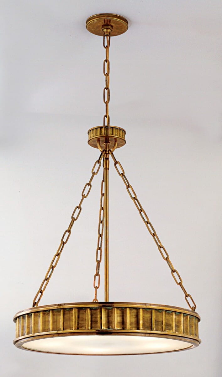 Hudson Valley Middlebury 5-Light 25" Pendant Light in Aged Brass