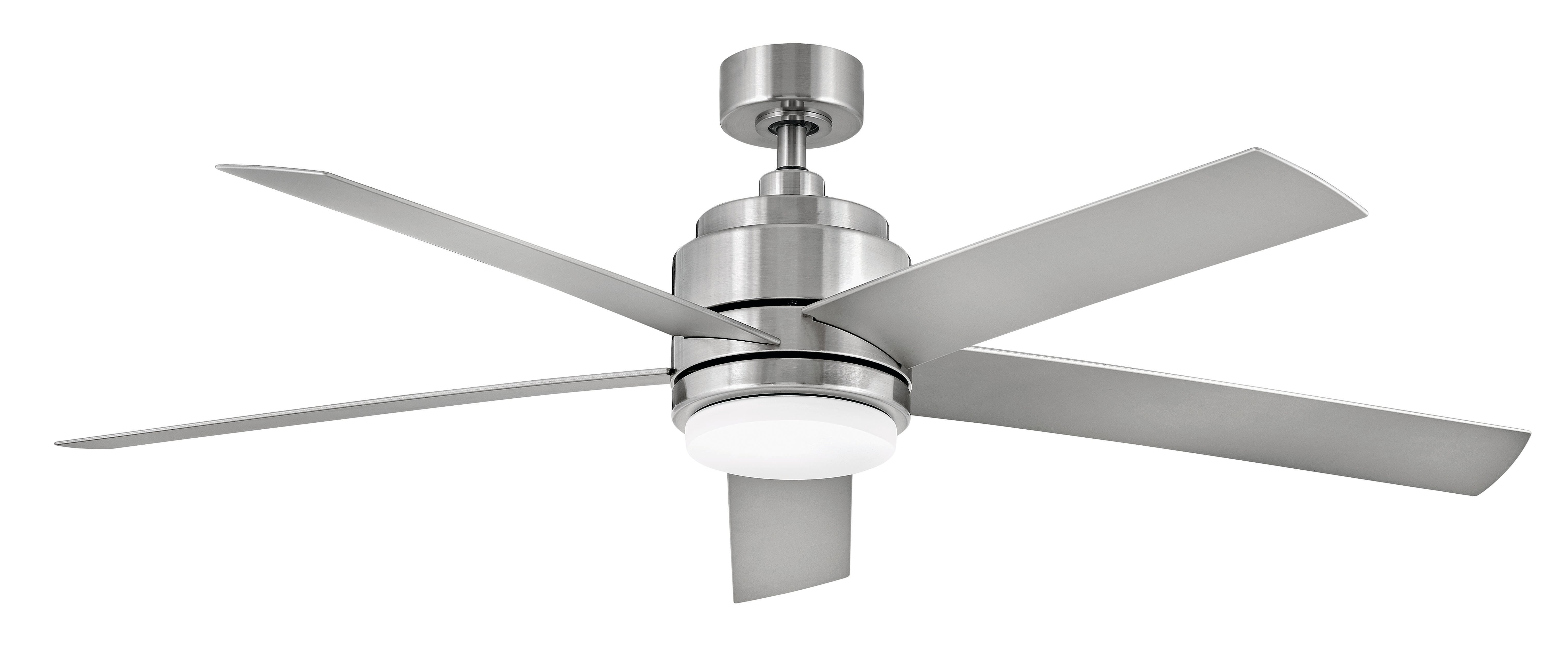 Hinkley Tier LED 54" Indoor/Outdoor Ceiling Fan in Brushed Nickel