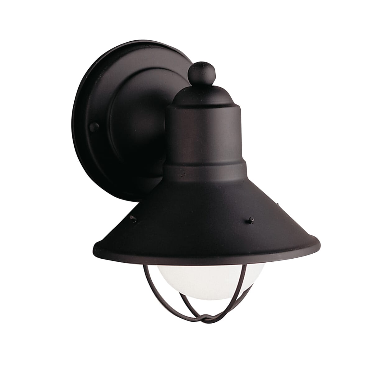 Kichler Seaside 7.5" Outdoor Wall Light in Black Finish