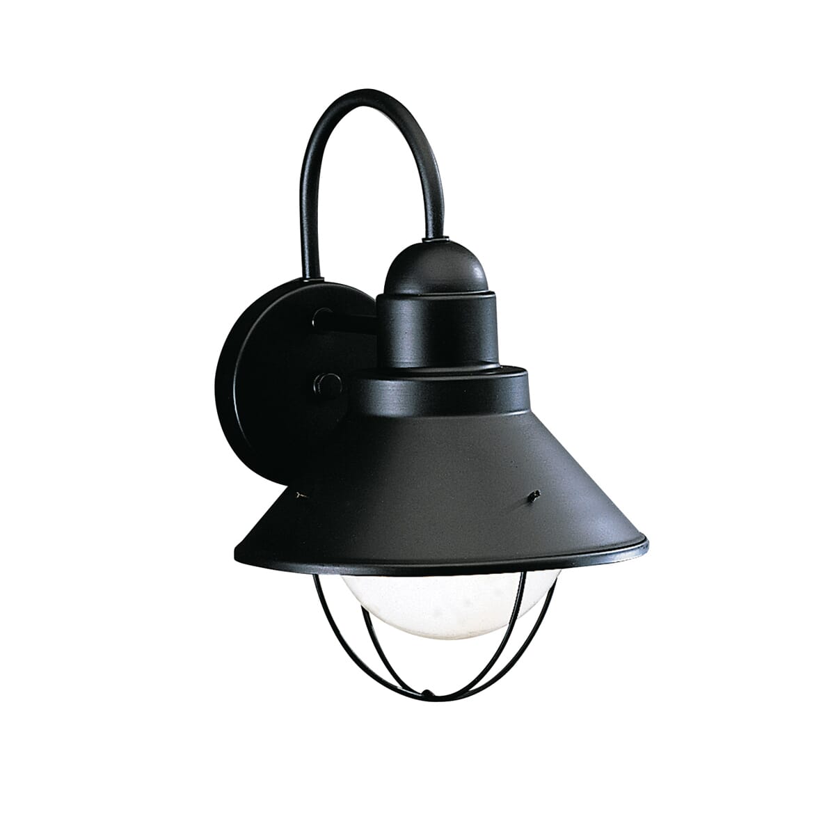 Kichler Seaside 1-Light 12" Outdoor Medium Wall in Black Finish