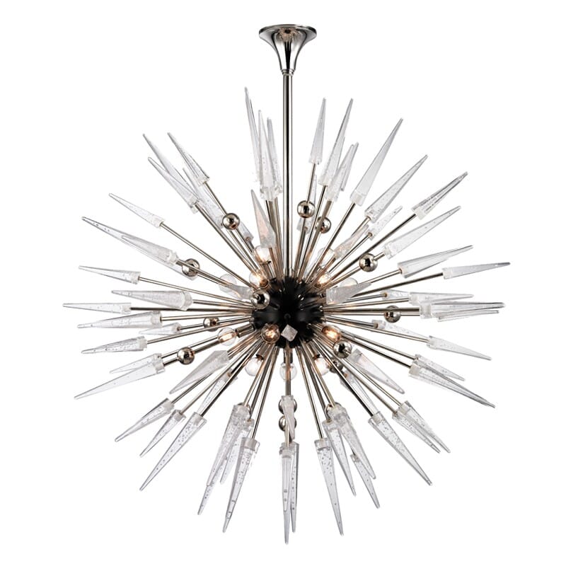 Hudson Valley Sparta 18-Light Chandelier in Polished Nickel