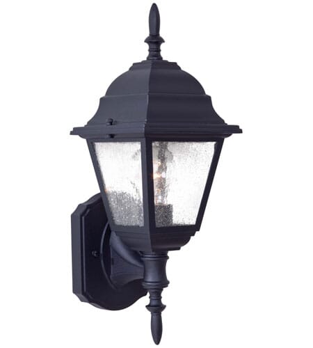 The Great Outdoors Bay Hill 17" Outdoor Wall Light in Black