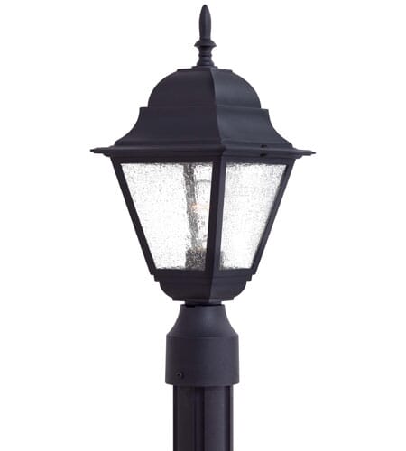 The Great Outdoors Bay Hill 17" Outdoor Post Light in Black