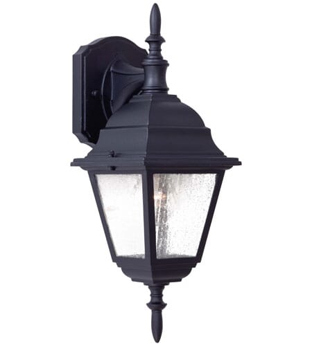 The Great Outdoors Bay Hill 17" Outdoor Wall Light in Black