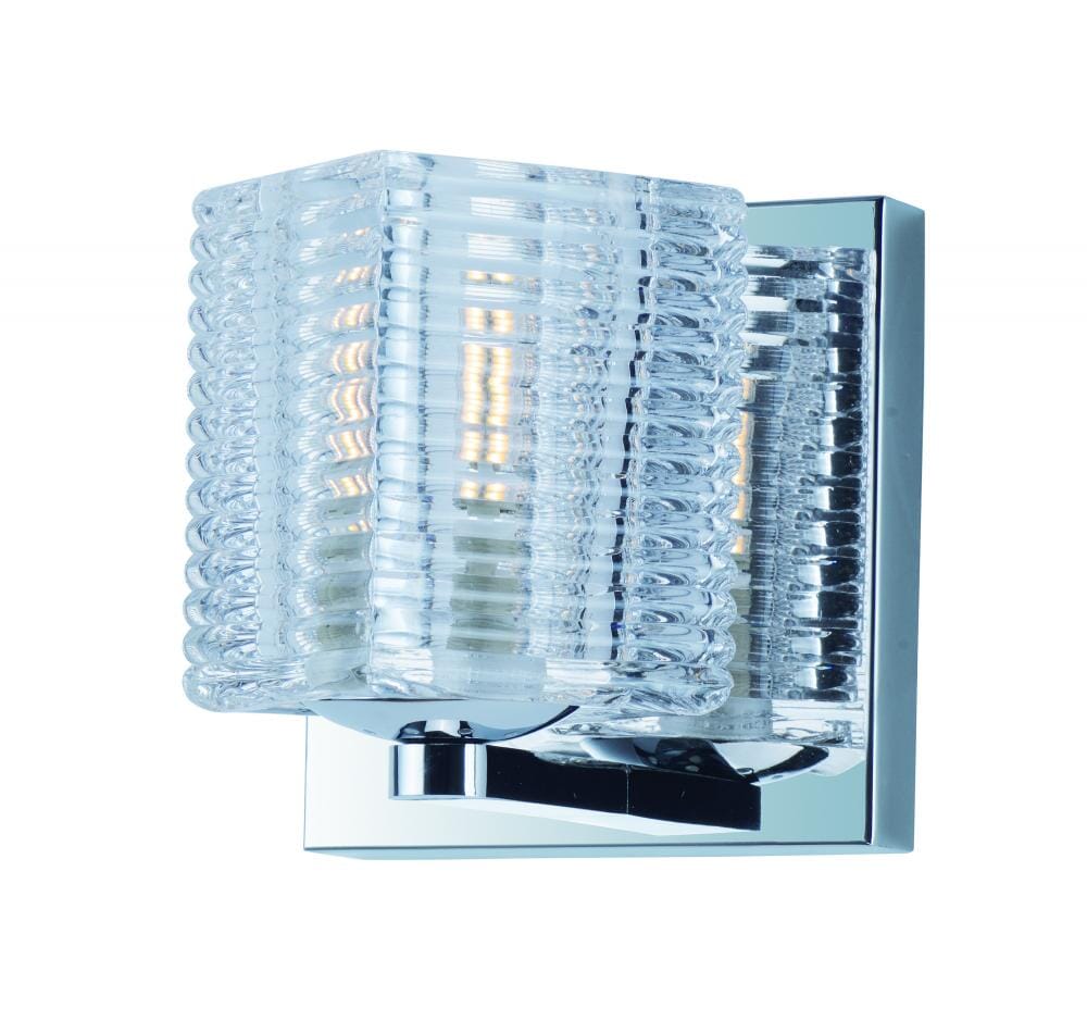 Maxim Lighting Groove 1-Light 1-Light Wall Sconce in Polished Chrome