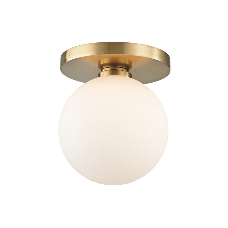 Hudson Valley Baird LED Ceiling Light in Aged Brass