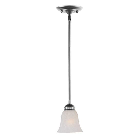 Maxim Lighting Basix 1-Light 1-Light Mini Pendant in Satin Nickel