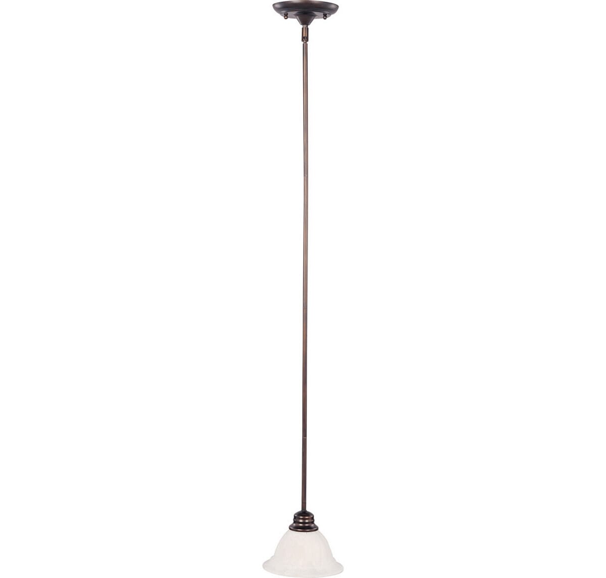 Maxim Mini Pendants 7" Marble Glass Mini Pendant in Oil Rubbed Bronze