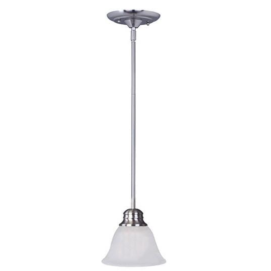 Maxim Lighting Malaga 1-Light 1-Light Mini Pendant in Satin Nickel