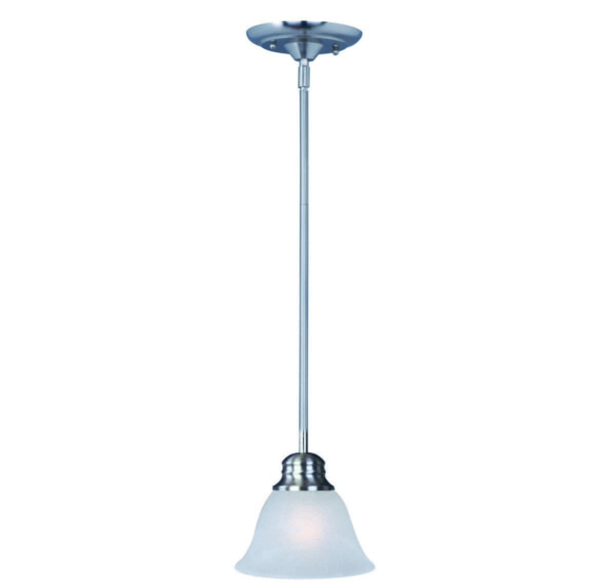 Maxim Lighting Malaga Marble Mini Pendant in Satin Nickel