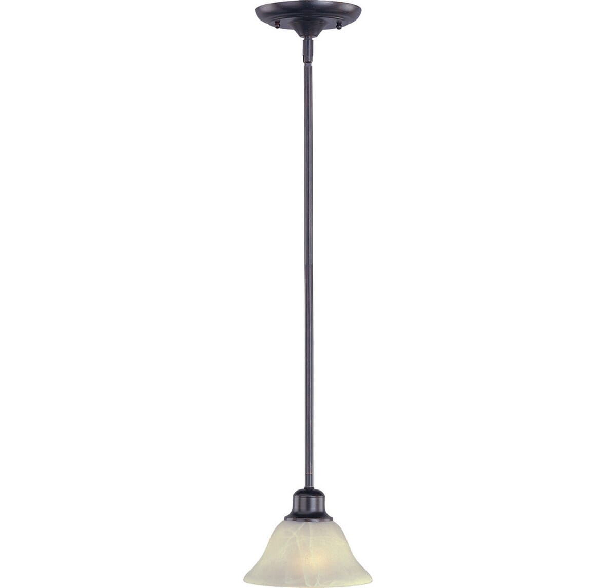 Maxim Lighting Pacific 7" Wilshire Glass Mini Pendant in Kentucky Bronze