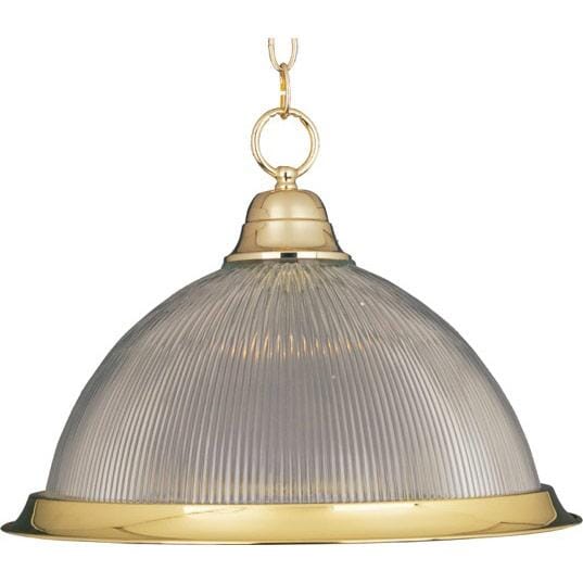 Maxim Lighting Builder Basics 1-Light 1-Light Single Pendant in Polished Brass