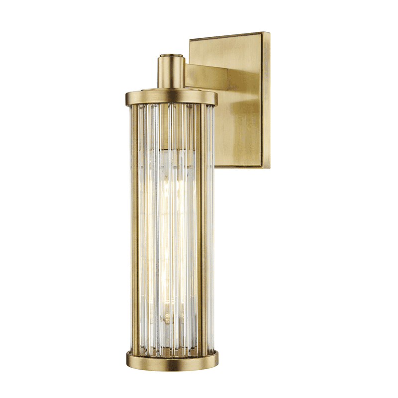 Hudson Valley Marley 14" Wall Sconce in Aged Brass