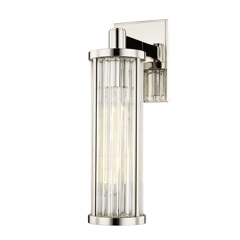 Hudson Valley Marley 14" Wall Sconce in Polished Nickel