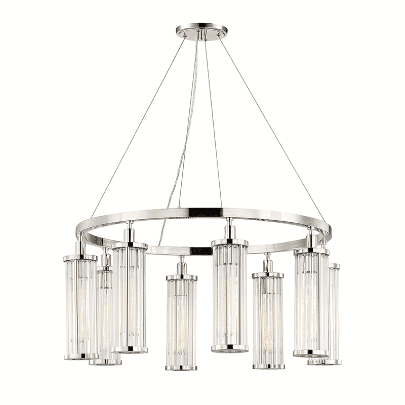 Hudson Valley Marley 8-Light 16" Pendant Light in Polished Nickel