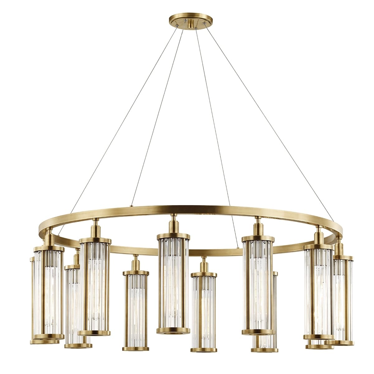 Hudson Valley Marley 12-Light 16" Pendant Light in Aged Brass