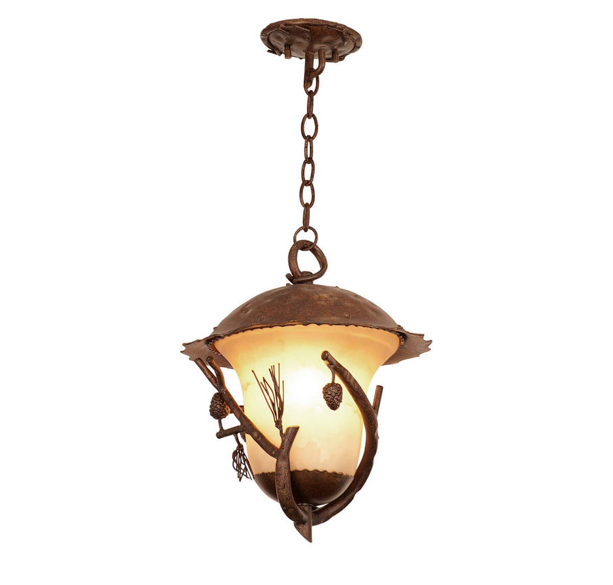 Kalco Ponderosa Outdoor 3-Light Large Hanging Lantern in Ponderosa