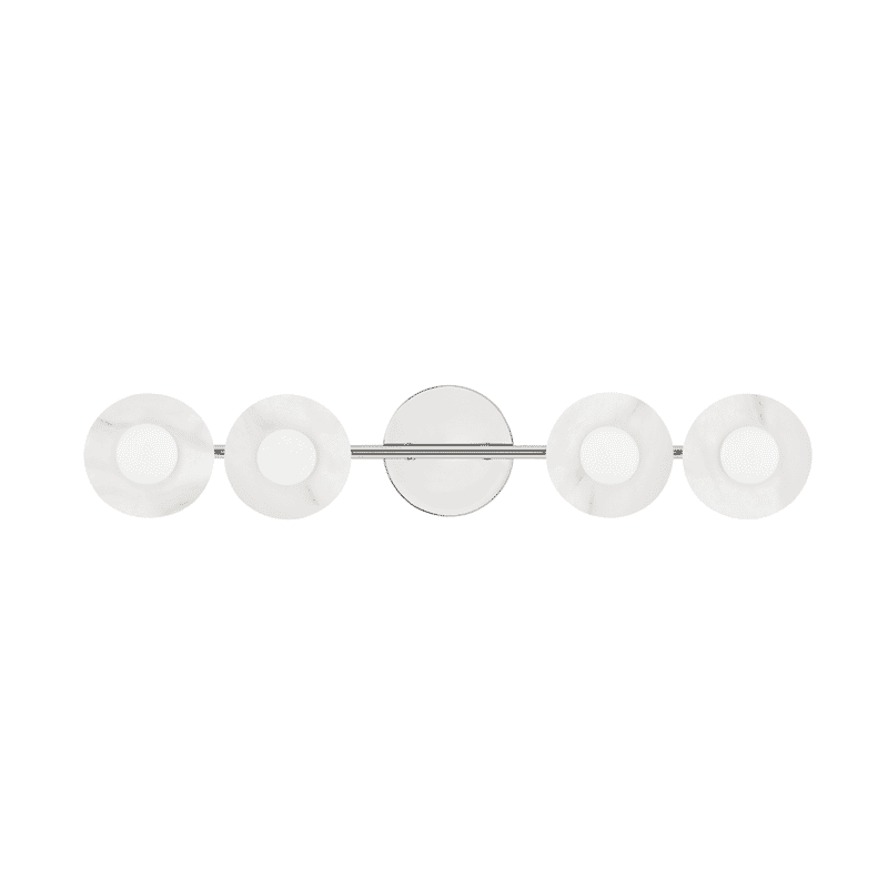 Hudson Valley Elmont 4-Light Bathroom Vanity Light in Polished Nickel