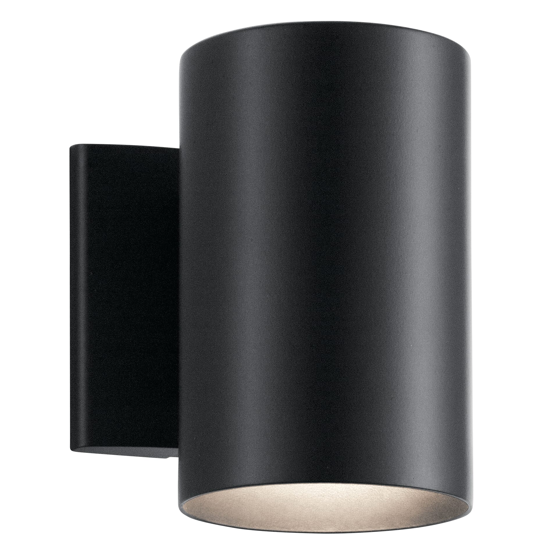 Kichler Cylinder Indoor/Outdoor Wall 1-Light in Black