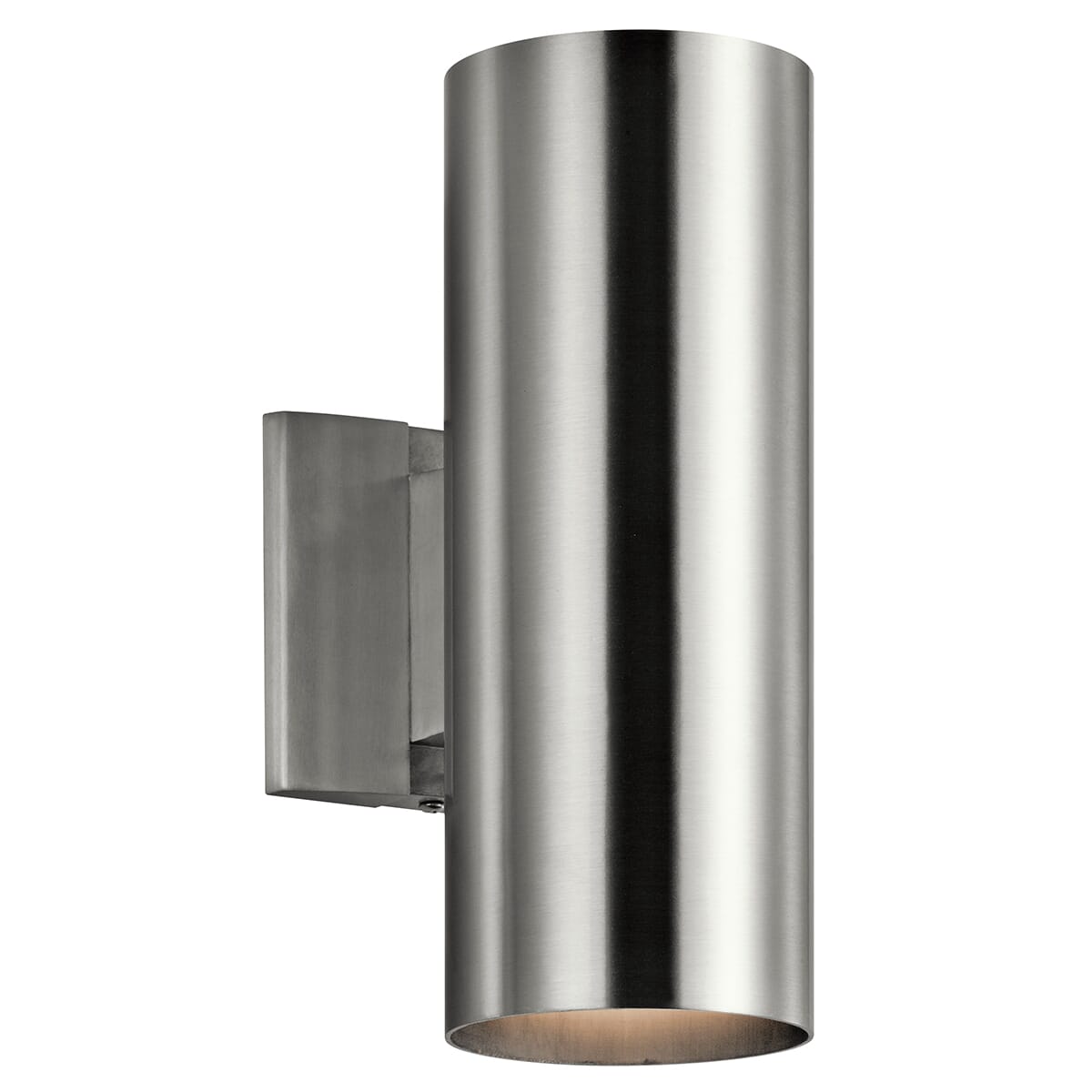 Kichler Signature 2-Light Small Outdoor Wall in Brushed Aluminum