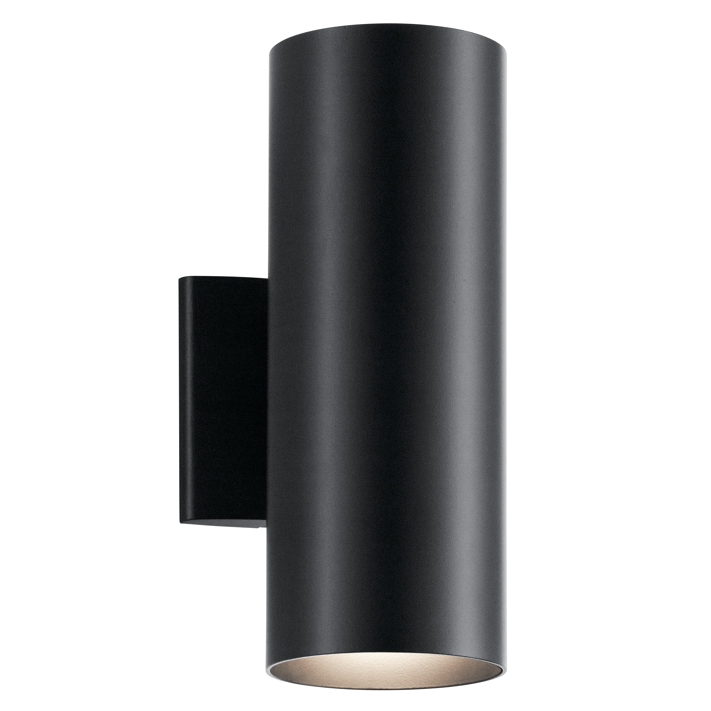 Kichler Cylinder Indoor/Outdoor Wall 2-Light in Black